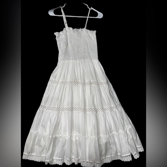 💙 Used white maxi dress 100% Cotton - Picture 4 of 8